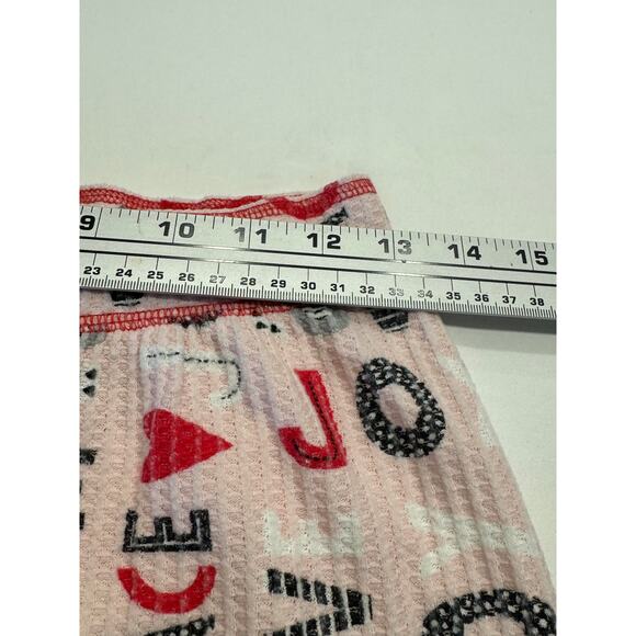 PJ Salvage Peace Love Joy Thermal Ski Jammie Set Size XS Blush Pink - Picture 14 of 16